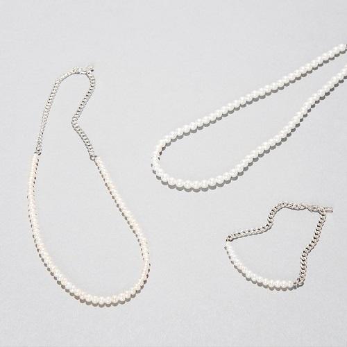 モリーヴ mollive SILVER PEARL NECKLACE : CG-STORE - 通販 - Yahoo