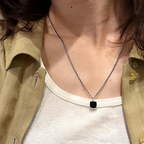 モリーヴ mollive ONYX SQUARE NECKLACE : CG-STORE - 通販 - Yahoo