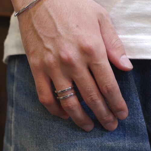 MOLLIVE 指輪 リング 9号 MATCH RING シルバー K18 モリーヴ 俳優：綱啓永さん着用モデル mollive ARMOR RING-SILVER : CG