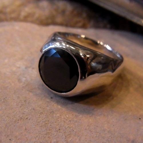 モリーヴ mollive BK ZIRCONIA SILVER RING 木村拓哉さん着用 : CG