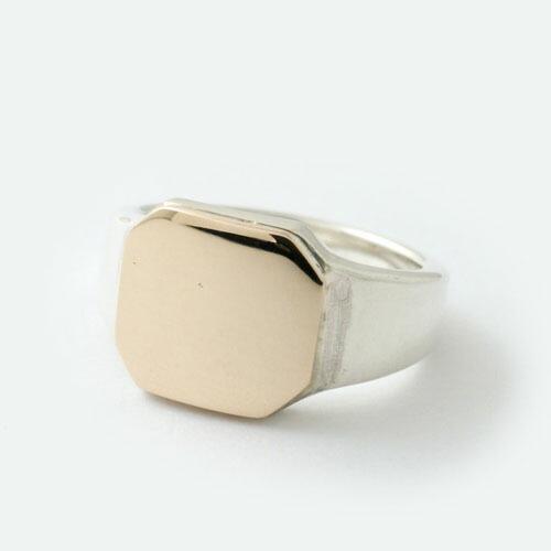 モリーヴ mollive COMBI SIGNET RING SV+K10GOLD : CG-STORE - 通販 