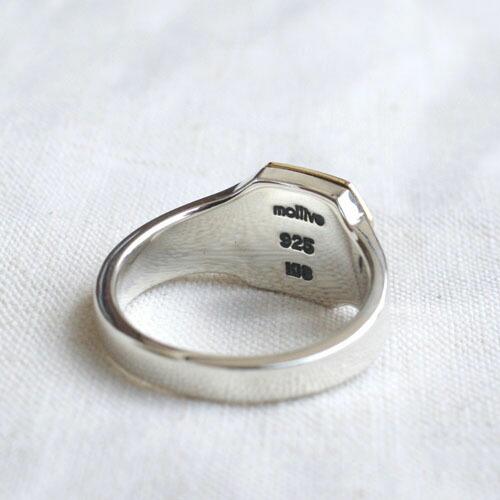 モリーヴ mollive COMBI SIGNET RING SV+K18 : CG-STORE - 通販