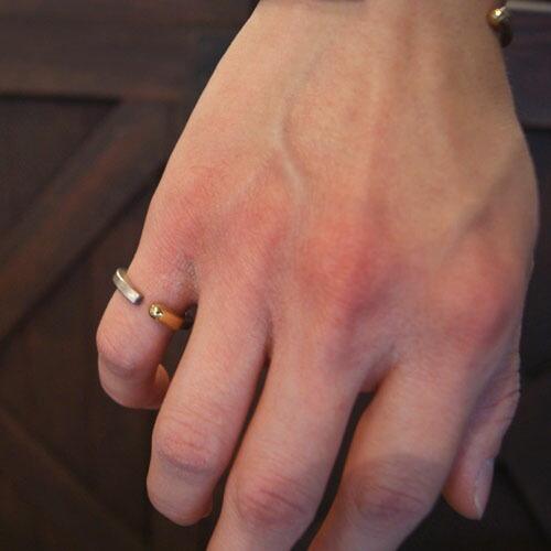 MOLLIVE 指輪 リング 9号 MATCH RING シルバー K18｜Www.moustafaissa.com