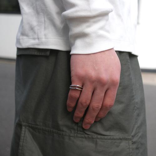 誕生日プレゼントMollive OVERLAP RING SV 佐藤健さん着用 メンズ