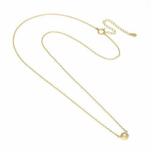 LIART K18WG anchor diamond necklace