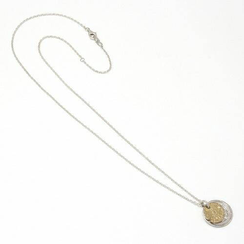 SYMPATHY OF SOUL B.C. Coin Necklace / Hope Sun - Silver×K18Yellow Goldの画像
