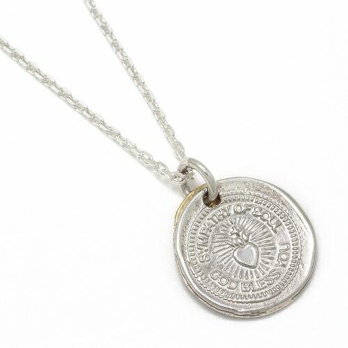 SYMPATHY OF SOUL B.C. Coin Necklace / Hope Sun - Silver×K18Yellow Goldの画像