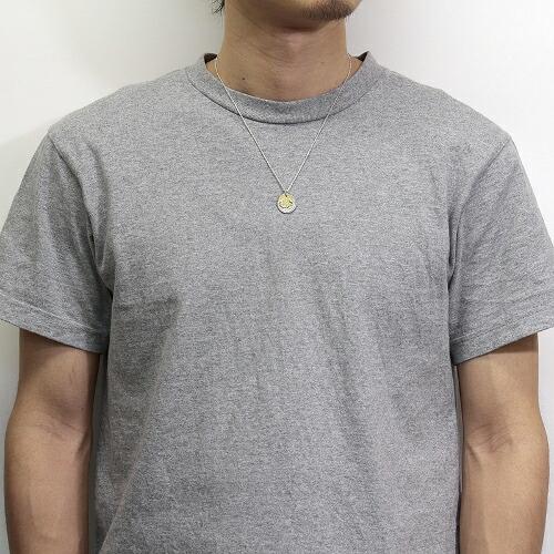 SYMPATHY OF SOUL B.C. Coin Necklace / Hope Sun - Silver×K18Yellow Goldの画像