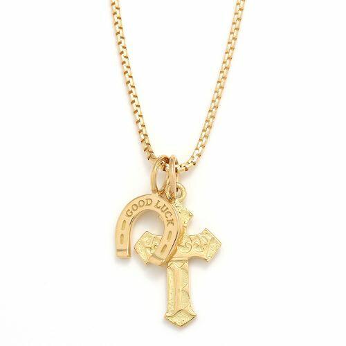 SYMPATHY OF SOUL 2019 Christmas Limited 1940's Sixpence Cross Necklace w/GOの画像
