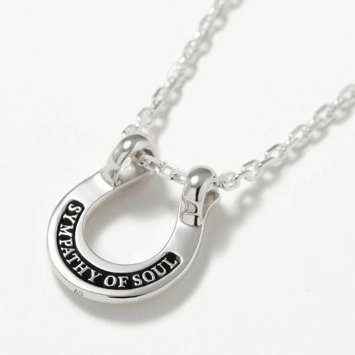 SYMPATHY OF SOUL Ridge Horseshoe Necklace Large - Silverの画像