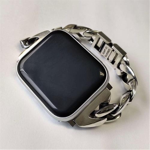 定価約14万　mollive Heavy OZ Apple Watch バンド モリーヴ APPLE WATCH BAND SILVER925 BRACELET(名入れ可能） : CG