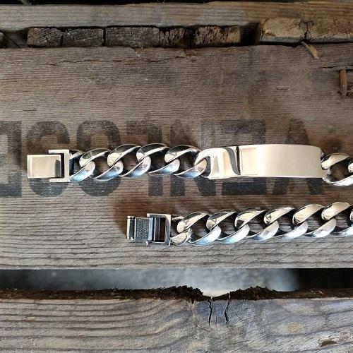 モリーヴ mollive Heavy Oz HEAVY KIHEI CHAIN BRACELET XL(名入れ可能 