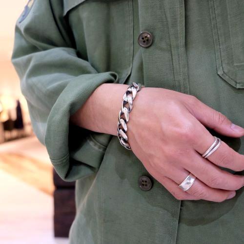モリーヴ mollive Heavy Oz HEAVY KIHEI CHAIN BRACELET XL(名入れ可能