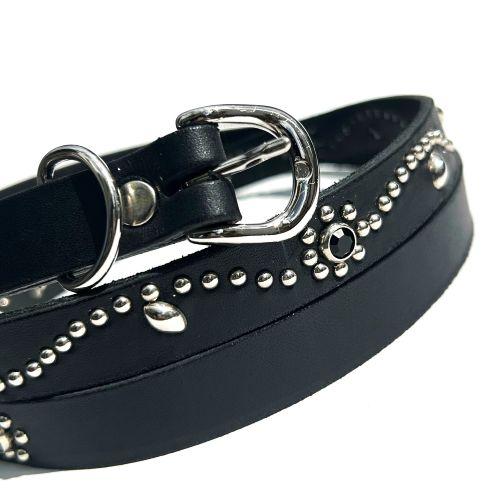 mollive HeavyOZ CG別注 STUDS LETHER NARROW BELT