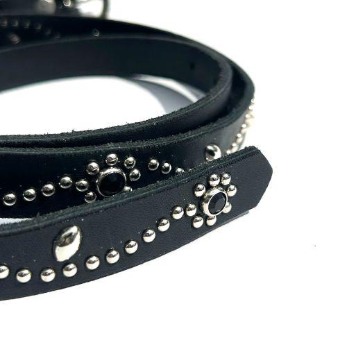 mollive HeavyOZ CG別注 STUDS LETHER NARROW BELT