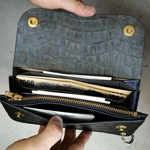 モリーヴ mollive HeavyOZ LONG TRUCKER WALLET CROCODILE : CG-STORE