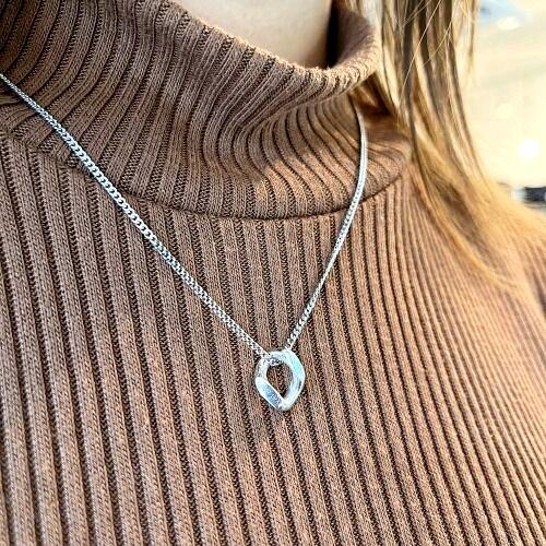 モリーヴ mollive Heavy OZ MEMENTO MORI SILVER NECKLACE SMALL