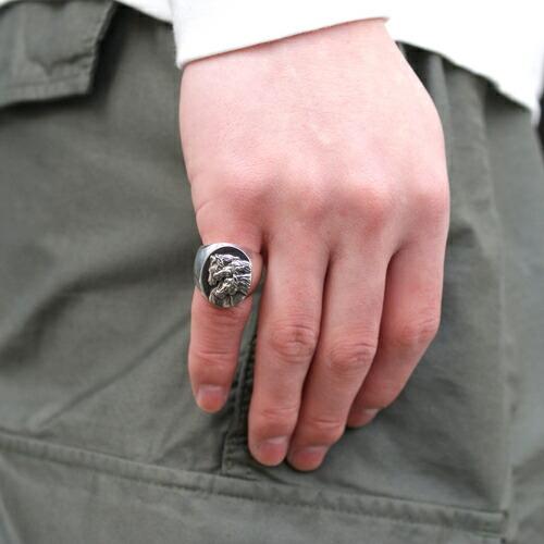 PEANUTS＆CO Peanuts＆Co. PHARAOHS HORSES RING OVAL LARGE/ALL
