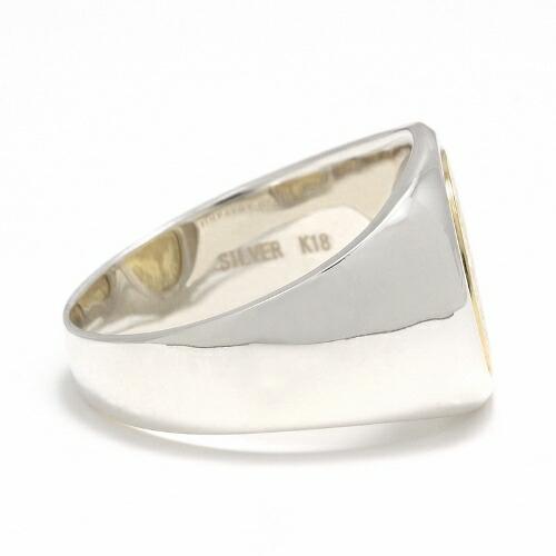 SYMPATHY OF SOUL Classic Coin Ring / Good Luck - Silver×K18Yellow Goldの画像
