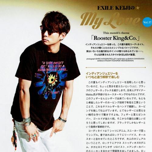 Rooster King & Co.・J.D Black Feather Necklace Red Rooster King & Co.・J.D Black Feather Necklace Red