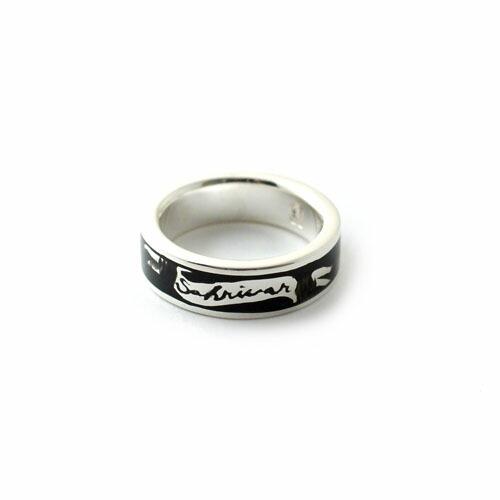 SAHRIVAR（シャフリーヴァル） SAHRIVAR Black Enameled Ring（SILVER