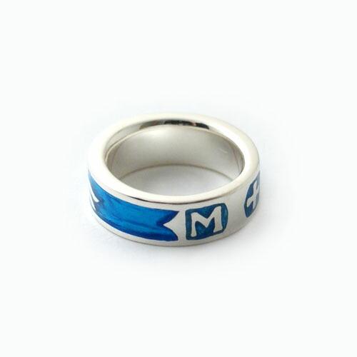 SAHRIVAR Blue Enameled Ring（SILVER） : CG-STORE - 通販 - Yahoo