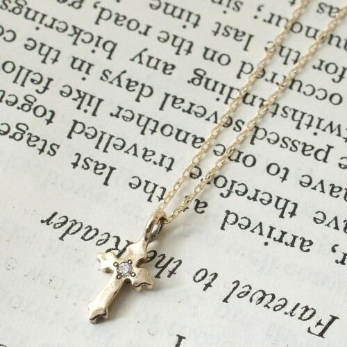 Vantique（ヴァンティーク） Vantique CROSS DIA GOLD NECKLACE 佐藤健