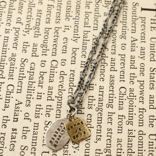 Vantique ネックレス 美品 佐藤健愛用 Vantique（ヴァンティーク） Vantique MESSAGE NECKLACE / SV 佐藤健