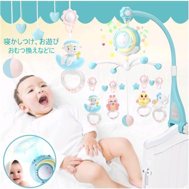 ベッドメリー ベビーベッドおもちゃ 赤ちゃん オルゴール 360度回転 子守歌171曲 リモコン付日本語説明書|cgc|07