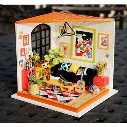 ミニチュア Diy ドールハウス 木製 クラフトキット Led付き リビング 子供 おもちゃ オモチャ 知育玩具 男の子 女の子 プレゼント Kz Cgc 通販 Yahoo ショッピング