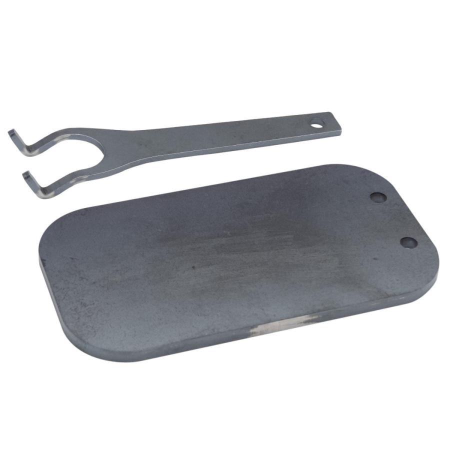 CGK アウトドア 黒皮鉄板 メスティン収納可 板厚 6mm | 