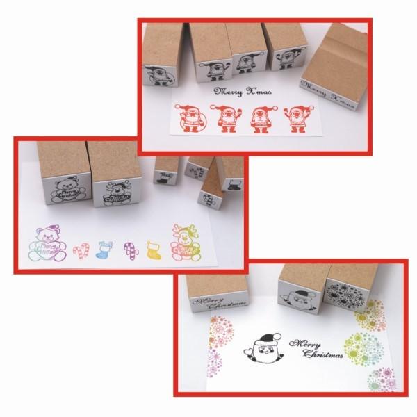 クリスマスイラストはんこ 24mm台 1点選択 クリスマス カード
