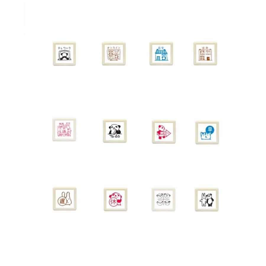 KODOMO NO KAO（こどものかお） ぱんだの手帳はんこ 使いきり浸透印