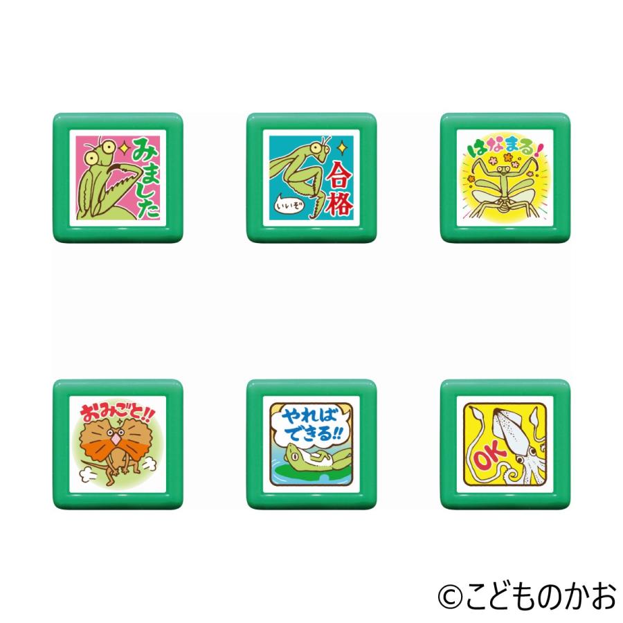 こどものかお もりのはんこやさん ティーチャー浸透印 kodomo1666ゴムケンのお手軽スタンプ estore 通販 Yahoo!ショッピング