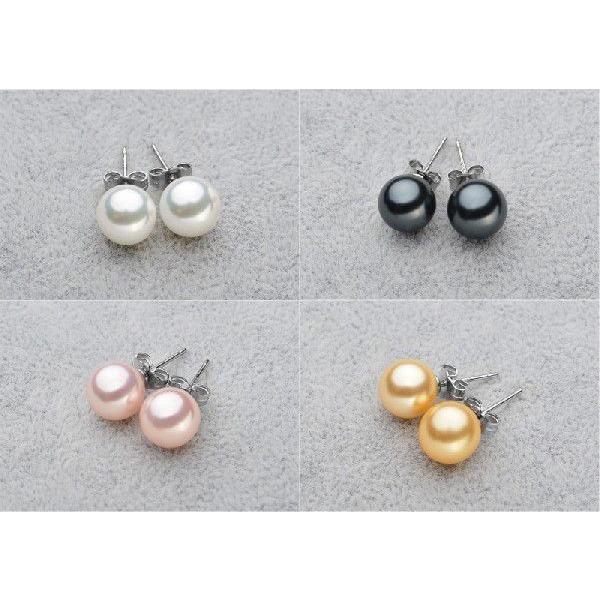 南洋白蝶真珠級貝パール ネックレス ピアス ペンダン セット 8mm 