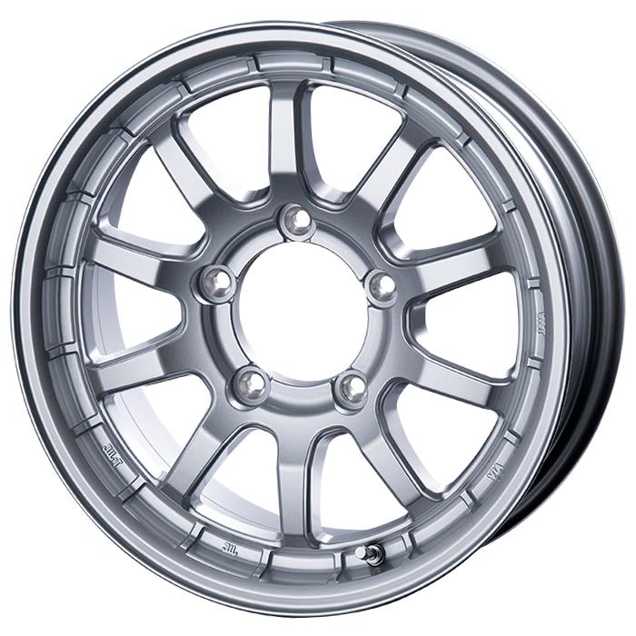 超PayPay祭 ジムニー 16インチ アルミホイール 5.5J 5穴 139.7 +20 インターミラノ クロスフィールドアルファー シルバー 車検対応