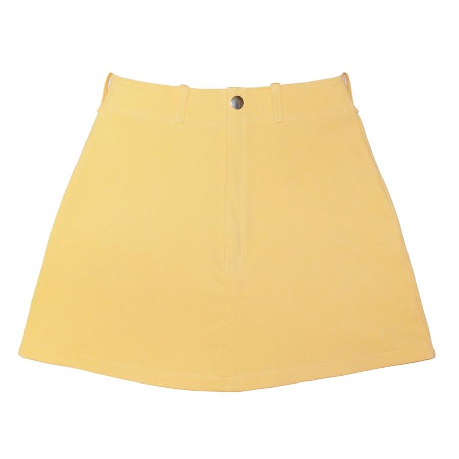 2Way ストレッチイエロースカート76 | 