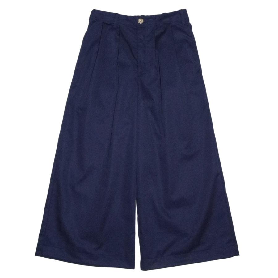 Autumn Wide Pants Navy Blue | 