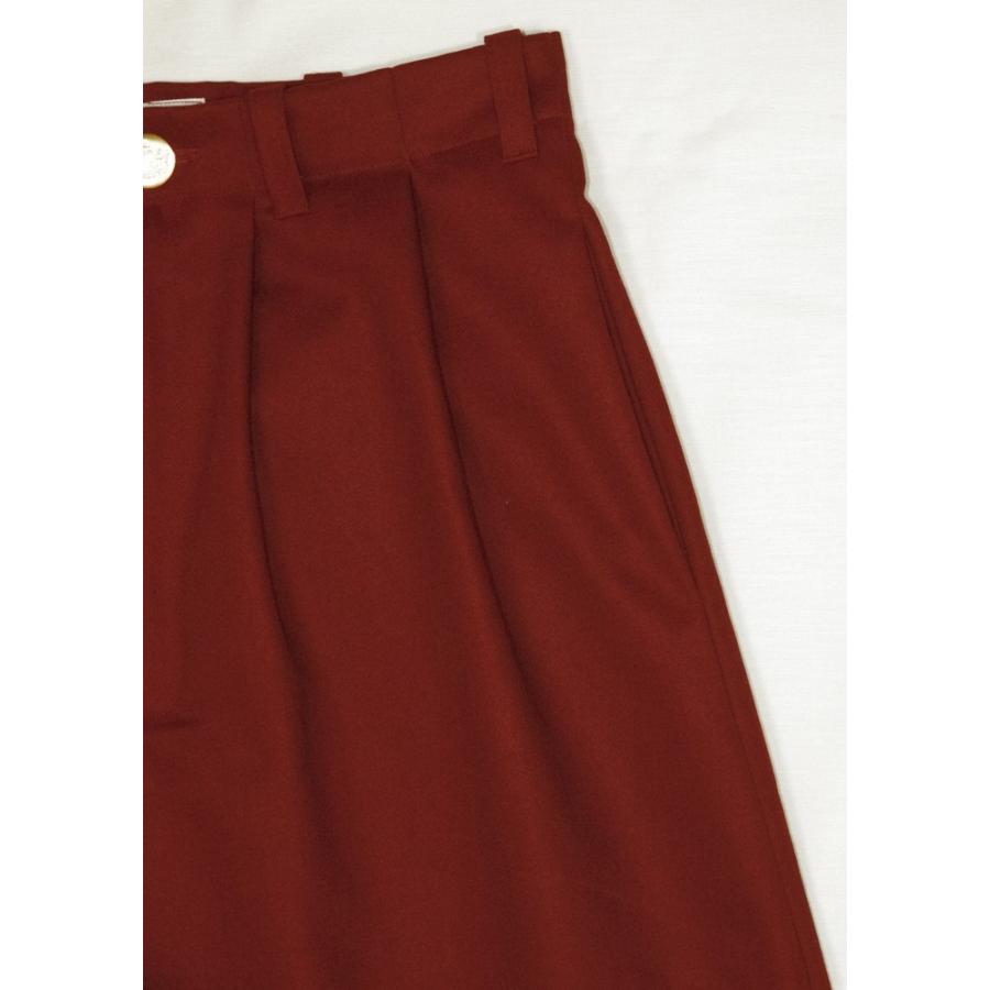 Autumn Wide Pants Wine Red｜cha｜03