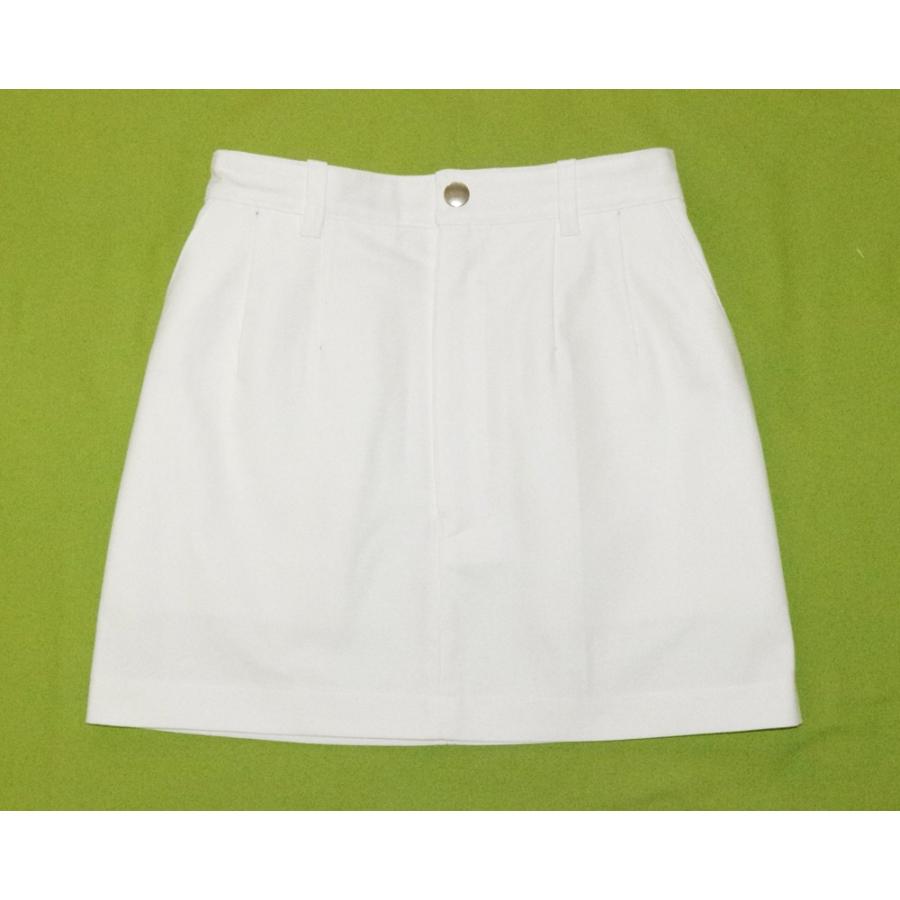 デニム風ホワイトミニスカート69 | 