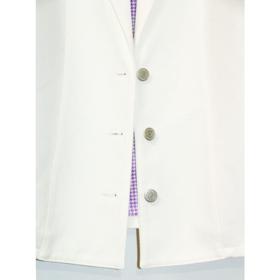 Denim Tailored Jacket White Purple13 |  | 02