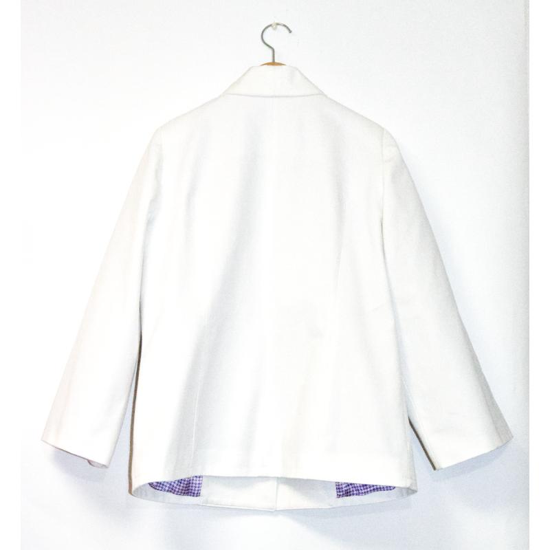 Denim Tailored Jacket White Purple13 |  | 04
