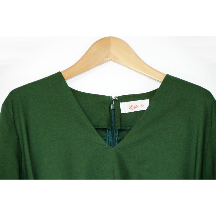 Green Vネック Longsleeve Onepiece |  | 02