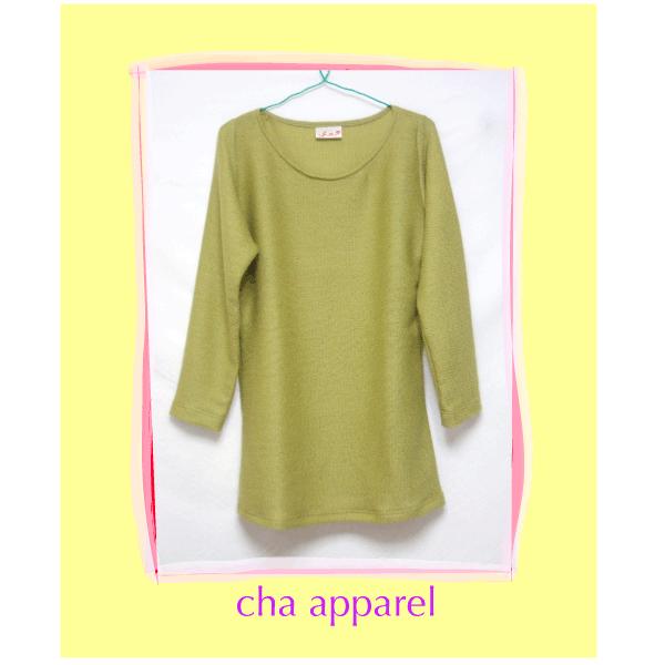 Green Wool Cutsew 002 | 