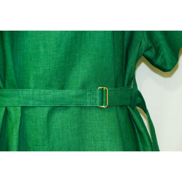 Summer One-piece Green Linen L |  | 10