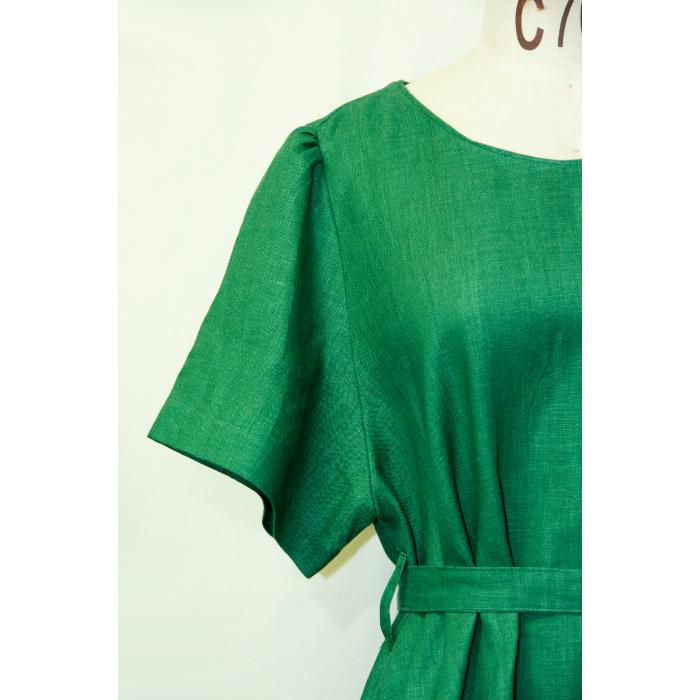 Summer One-piece Green Linen L |  | 11