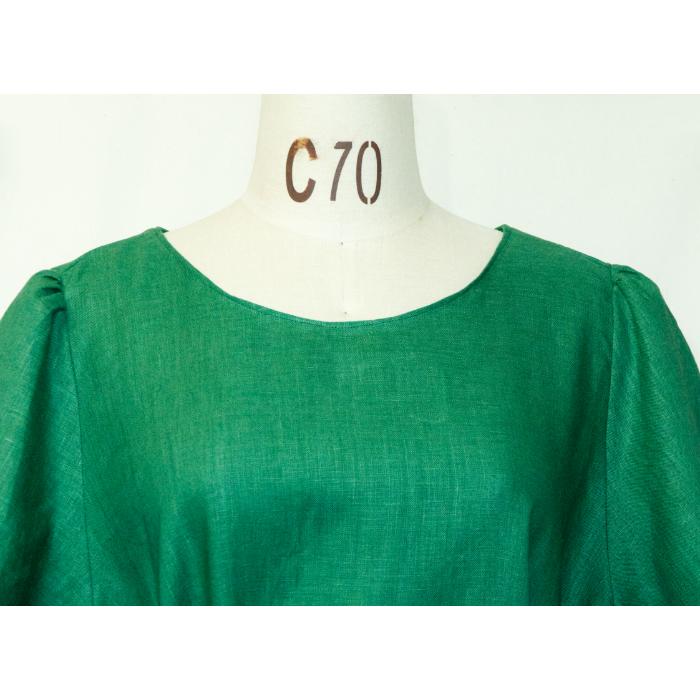 Summer One-piece Green Linen L |  | 12
