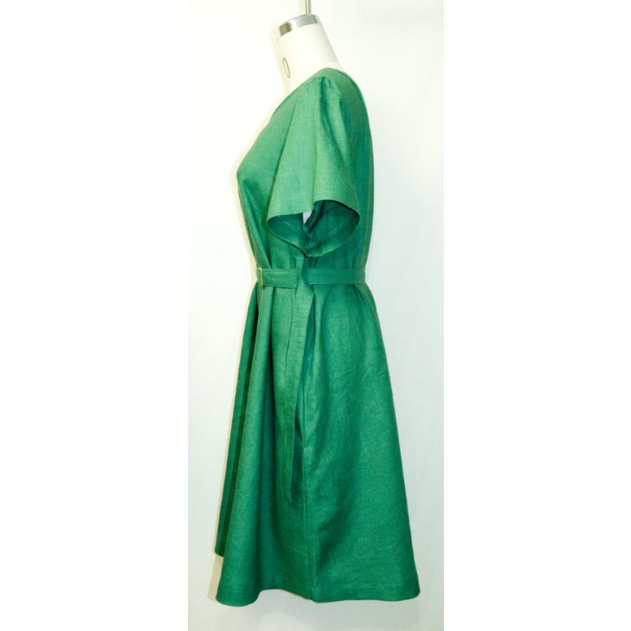 Summer One-piece Green Linen L |  | 13