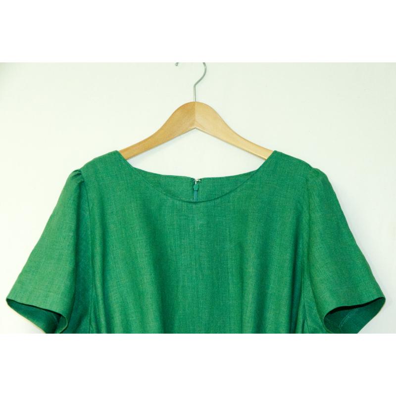 Summer One-piece Green Linen L |  | 03