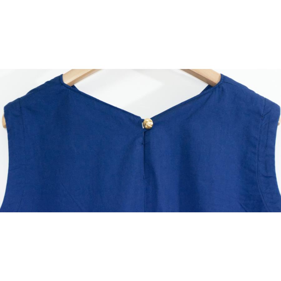 VネックノースリーブワンピースBlue |  | 06